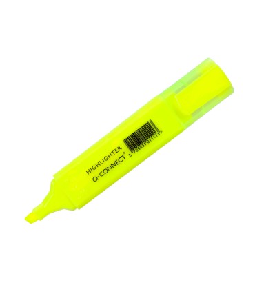 Rotulador q connect fluorescente amarillo punta biselada