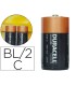 Pila duracell alcalina plus c blister de 2 unidades