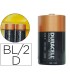 Pila duracell alcalina plus d blister de 2 unidades