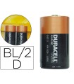 Pila duracell alcalina plus d blister de 2 unidades