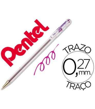 Boligrafo pentel bk 77 v violeta