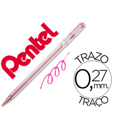 Boligrafo pentel bk 77 p rosa