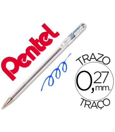 Boligrafo pentel bk 77 c azul