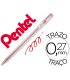 Boligrafo pentel bk 77 b rojo