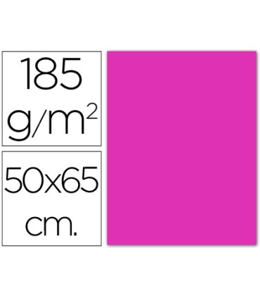 Cartulina guarro fucsia 50x65 cm 185 gr