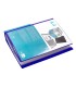 Carpeta liderpapel personaliza 37862 100 fundas polipropilenodin a4 azul con cajetin