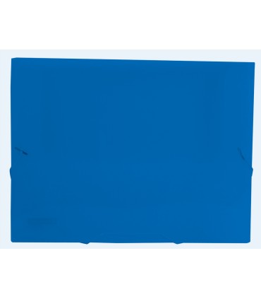 Carpeta liderpapel portadocumentos gomas 36932 polipropileno din a4 azul translucido lomo 25 mm