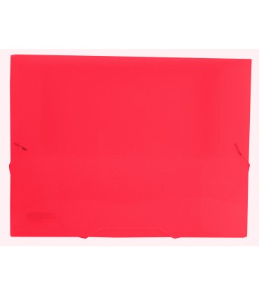 Carpeta liderpapel portadocumentos gomas 36930 polipropileno din a4 rojo translucido lomo 25 mm