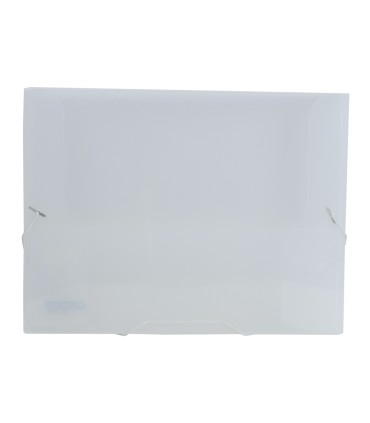 Carpeta liderpapel portadocumentos gomas 36934 polipropileno din a4 transparente translucido lomo 25 mm