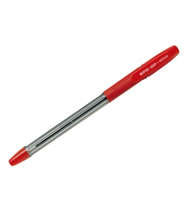 Boligrafo pilot bps gp rojo sujecion de caucho tinta base de aceite con capuchon