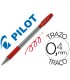 Boligrafo pilot bps gp rojo sujecion de caucho tinta base de aceite con capuchon