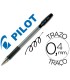 Boligrafo pilot bps gp negro sujecion de caucho tinta base de aceite con capuchon