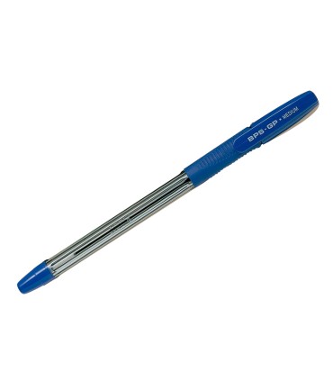 Boligrafo pilot bps gp azul sujecion de caucho tinta base de aceite con capuchon