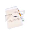 Bloc papel milimetrado liderpapel encolado 297x420 mm 50 hojas 80g/m2