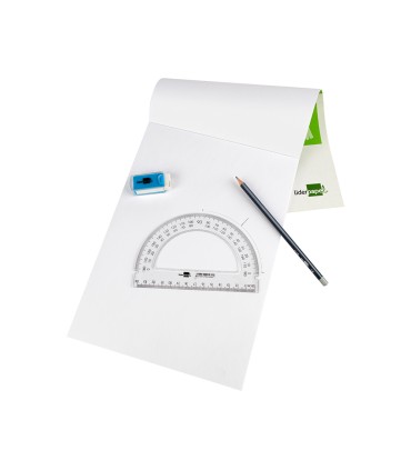 Semicirculo liderpapel 14 cm plastico