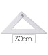 Escuadra liderpapel 30 cm plastico cristal