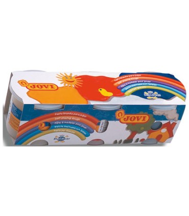 Pasta jovi blandiver caja de 3 botes amarillo azul rojo