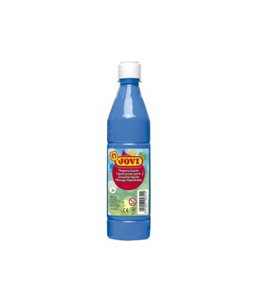 Tempera liquida jovi escolar 500 ml azul cyan