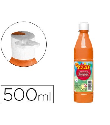 Tempera liquida jovi escolar 500 ml naranja