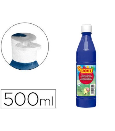 Tempera liquida jovi escolar 500 ml azul ultramar