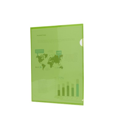 Carpeta liderpapel dossier unero 44003 polipropileno din a4 verde 20 hojas