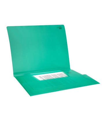 Carpeta liderpapel gomas solapas 34963 polipropileno din a4 verde translucido