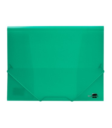 Carpeta liderpapel gomas solapas 34963 polipropileno din a4 verde translucido