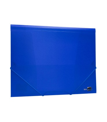 Carpeta liderpapel gomas solapas 34962 polipropileno din a4 azul translucido