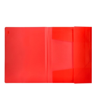 Carpeta liderpapel gomas solapas 34960 polipropileno din a4 rojo translucido