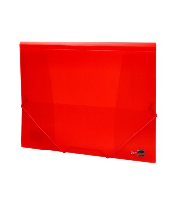 Carpeta liderpapel gomas solapas 34960 polipropileno din a4 rojo translucido