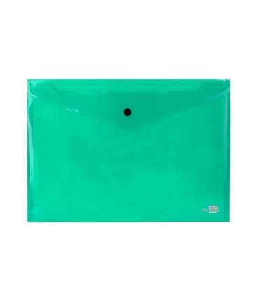 Carpeta liderpapel dossier broche 34043 polipropileno din a4 verde transparente 50 hojas