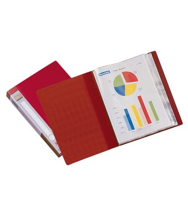 Carpeta liderpapel personaliza 31740 60 fundas polipropileno din a4 roja lomo personalizable