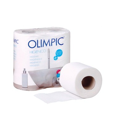 Papel higienico olimpic 2 capas 963mm ancho x 1798m largo paquete de 4 rollos