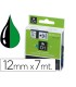 Cinta dymo 1000 negro verde 12mm x 7mt d1