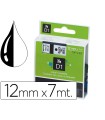 Cinta dymo 1000 negro-blanco 12mm x 7mt d1