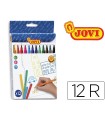 Rotulador jovi slim caja de 12 unidades colores surtidos