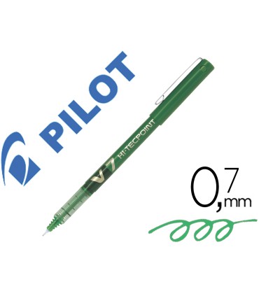 Rotulador pilot punta aguja v 7 verde 07 mm