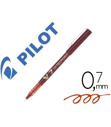 Rotulador pilot punta aguja v 7 rojo 07 mm