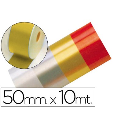 Cinta fantasia 10 mt x 50 mm oro