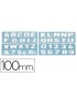 Plantilla liderpapel rotulacion 1800 letras y numeros 100 mm