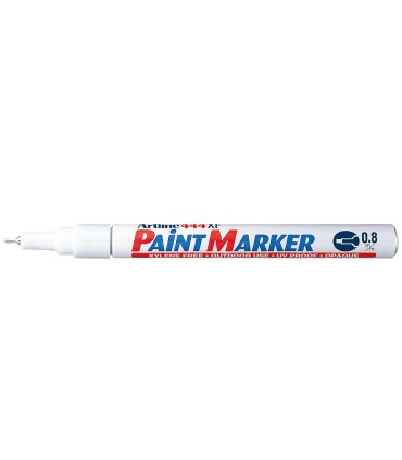 Rotulador artline marcador permanente ek 444 xf blanco punta redonda 08 mm metal caucho y plastico