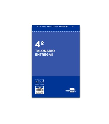 Talonario liderpapel entregas cuarto original y copia t226