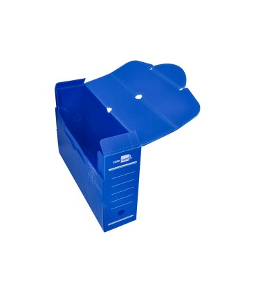 Caja archivo definitivo plastico liderpapel azul 360x260x100 mm