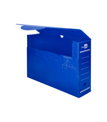 Caja archivo definitivo plastico liderpapel azul 360x260x100 mm