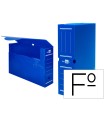 Caja archivo definitivo plastico liderpapel azul 360x260x100 mm