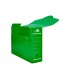 Caja archivo definitivo plastico liderpapel verde 360x260x100 mm