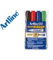 Rotulador artline pizarra ek-517/4 punta redonda 2 mm bolsa de 4 rotuladores