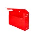 Caja archivo definitivo plastico liderpapel rojo 360x260x100 mm