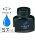 Tinta estilografica parker azul permanente bote 57 ml