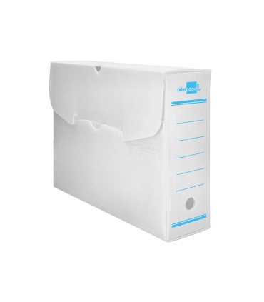 Caja archivo definitivo plastico liderpapel blanco 360x260x100 mm